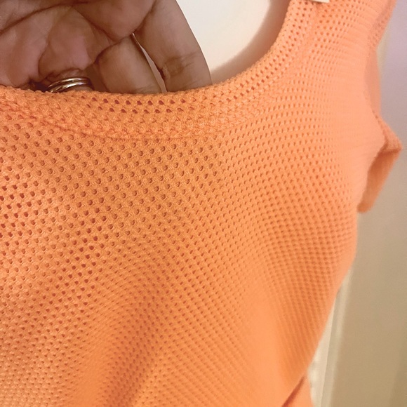 NWT Mustard Seed Peach cutout Mini Dress Size Large 👗 Summer - Picture 2 of 8